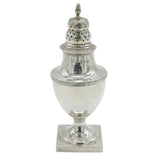 George III Sterling Silver Pedestal Muffineer Sugar Caster Antique 1808 London