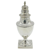 George III Sterling Silver Pedestal Muffineer Sugar Caster Antique 1808 London