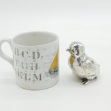 Victorian Sterling Silver Novelty Chick Pepper Shaker Antique 1900 London