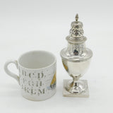 George III Sterling Silver Pedestal Muffineer Sugar Caster Antique 1808 London