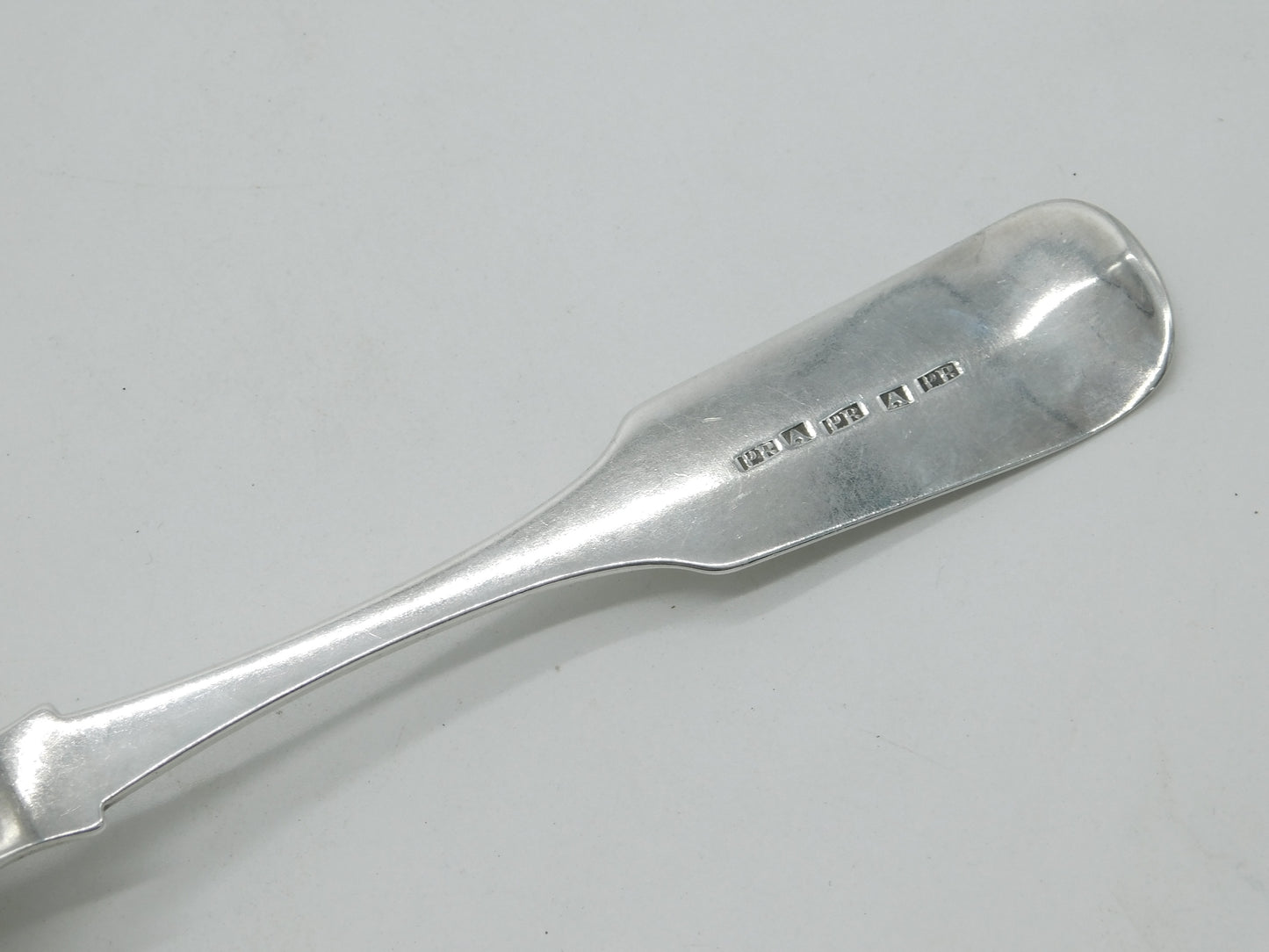 Scottish Provincial Aberdeen Sterling Silver Serving Spoon c1820 Peter Ross Georgian