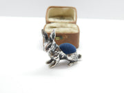 Sterling Silver Edwardian Style Bunny Rabbit Pin Cushion VIntage 1988 Birmingham