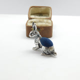 Sterling Silver Edwardian Style Bunny Rabbit Pin Cushion VIntage 1988 Birmingham