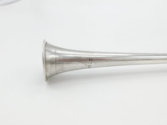 Edwardian Long Sterling Silver Hunting Horn Antique 1907 Chester