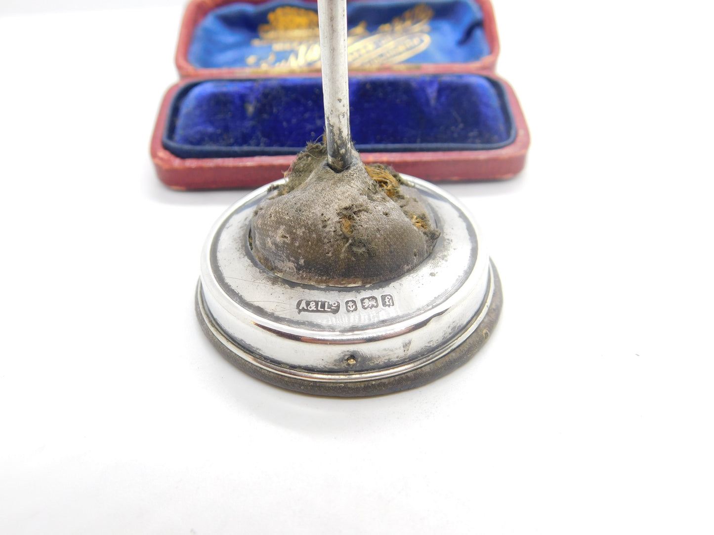 Edwardian Sterling Silver Scottish Thistle Hat Pin Stand 1905 Birmingham Antique