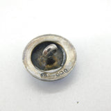 Edwardian Boxed Sterling Silver Blue Enamel Button Set Antique 1910 Birmingham