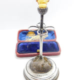 Edwardian Sterling Silver Scottish Thistle Hat Pin Stand 1905 Birmingham Antique