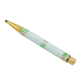 Victorian 9ct Gold & Guilloche Enamel Floral Propelling Pencil Antique
