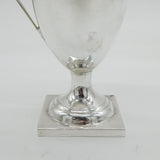 George III Sterling Silver Pedestal Pie Crust Edge Cream Jug Antique 1796 London