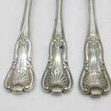 George IV Irish Sterling Silver Kings Pattern Table Fork Set Antique 1825 Dublin