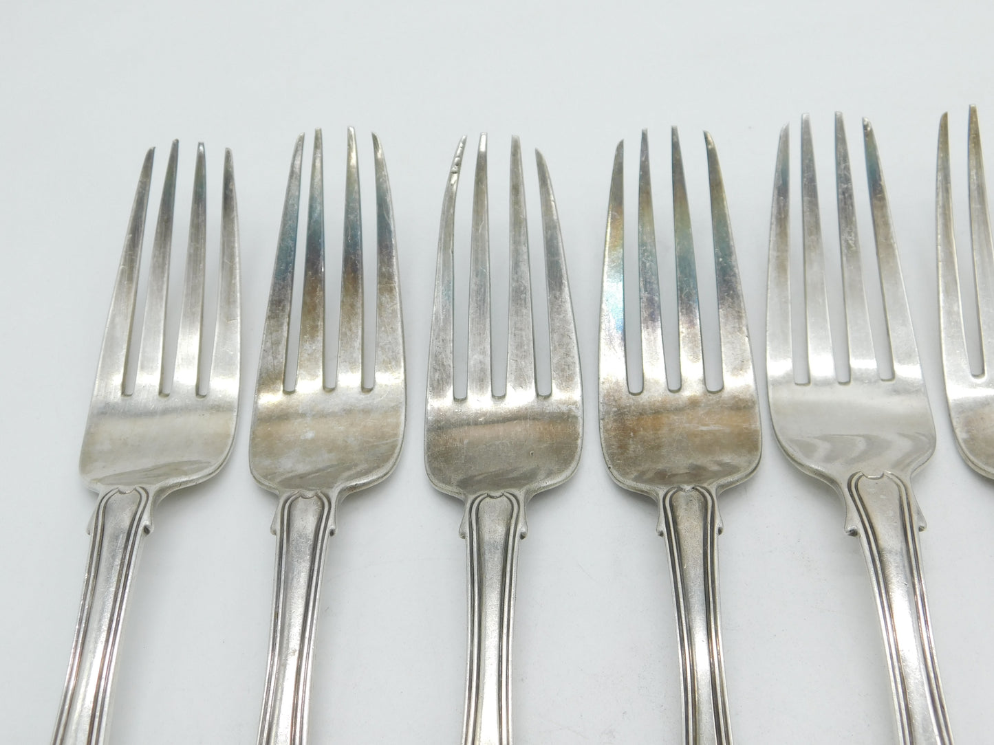 George IV Irish Sterling Silver Kings Pattern Table Fork Set Antique 1825 Dublin