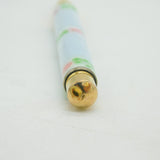 Victorian 9ct Gold & Guilloche Enamel Floral Propelling Pencil Antique