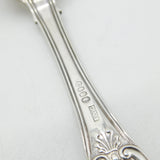 George IV Irish Sterling Silver Kings Pattern Table Fork Set Antique 1825 Dublin