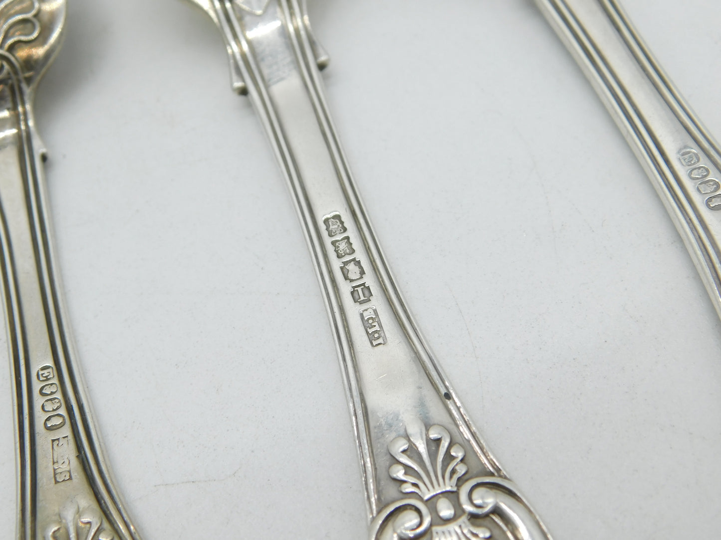 George IV Irish Sterling Silver Kings Pattern Table Fork Set Antique 1825 Dublin