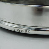 George III Sterling Silver & Turned Wood Bottle Coaster Antique 1796 London