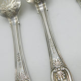George IV Irish Sterling Silver Kings Pattern Table Fork Set Antique 1825 Dublin