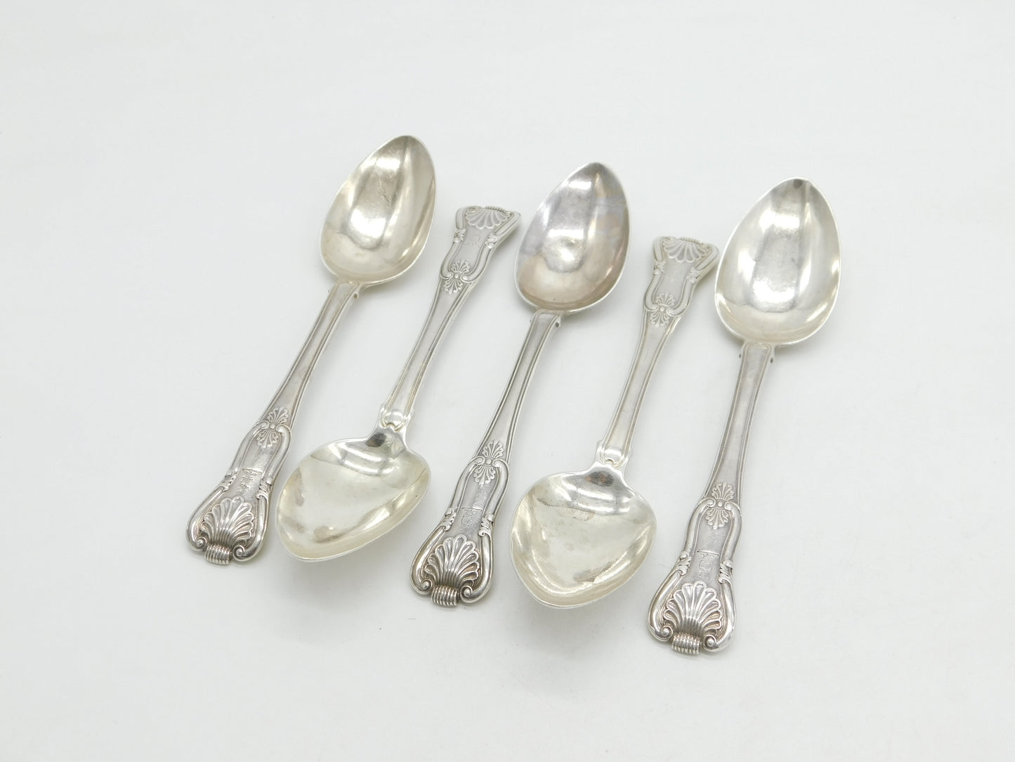 George IV Irish Sterling Silver Kings Pattern Table Spoon Set Antique 1825 Dublin