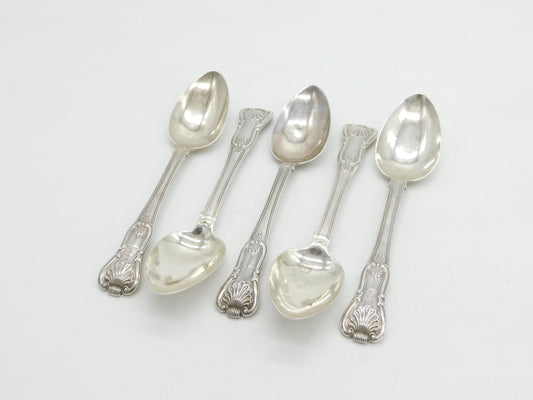 George IV Irish Sterling Silver Kings Pattern Table Spoon Set Antique 1825 Dublin