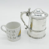 Victorian Sterling Silver Lidded Stein Pint Tankard Antique 1872 London Garrard's