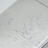 Victorian Sterling Silver Elf & Fairy Pattern Card Case Antique 1876 Birmingham