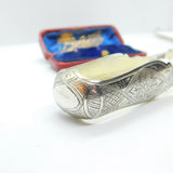 Imperial Russian Victorian Sterling Silver Gilt Sugar Tongs 1868 Moscow Viktor Savinkov