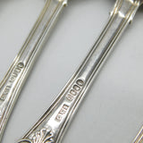 George IV Irish Sterling Silver Kings Pattern Table Spoon Set Antique 1825 Dublin