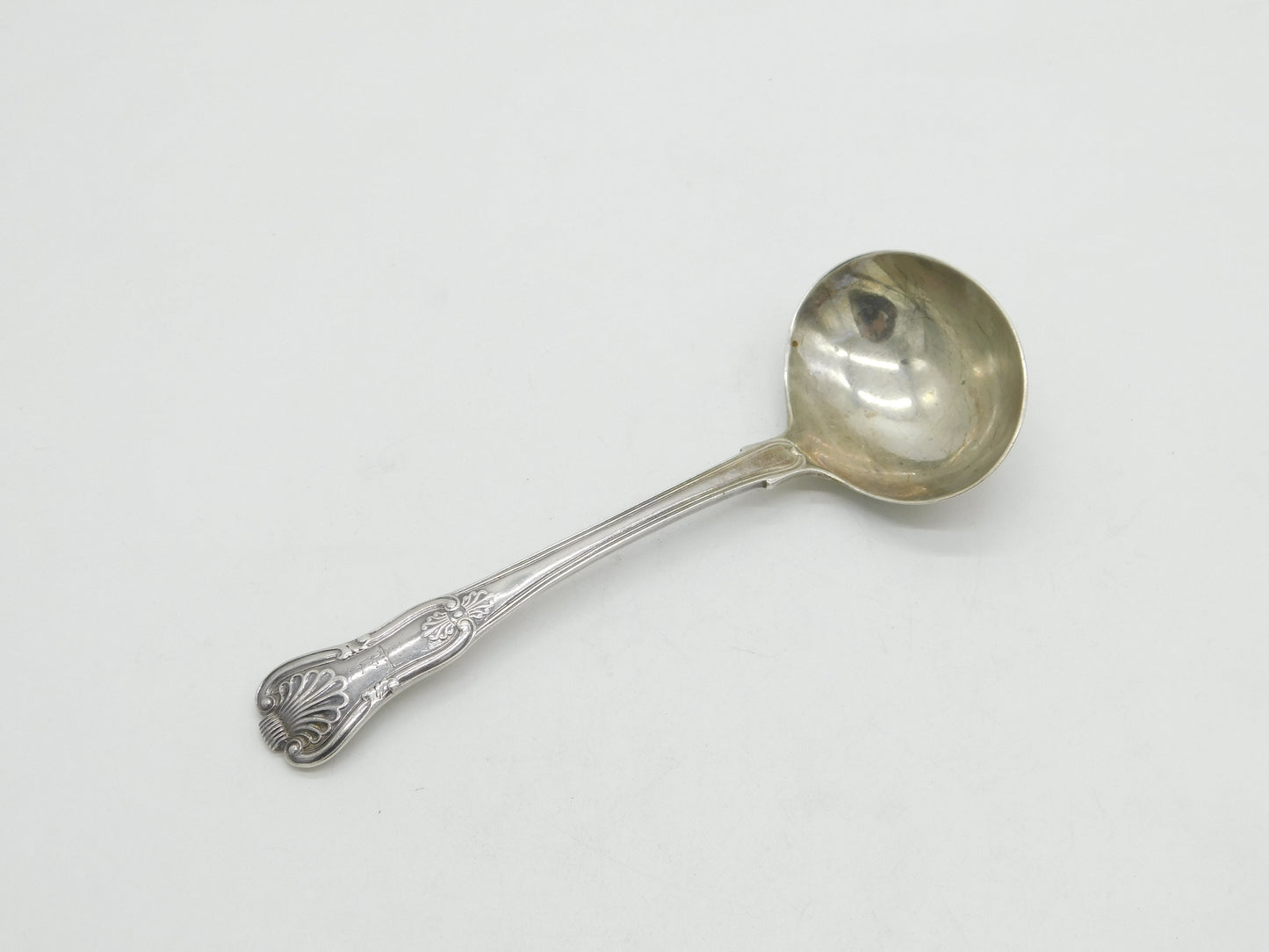 George IV Irish Sterling Silver Kings Pattern Crested Ladle Antique 1825 Dublin