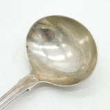 George IV Irish Sterling Silver Kings Pattern Crested Ladle Antique 1825 Dublin