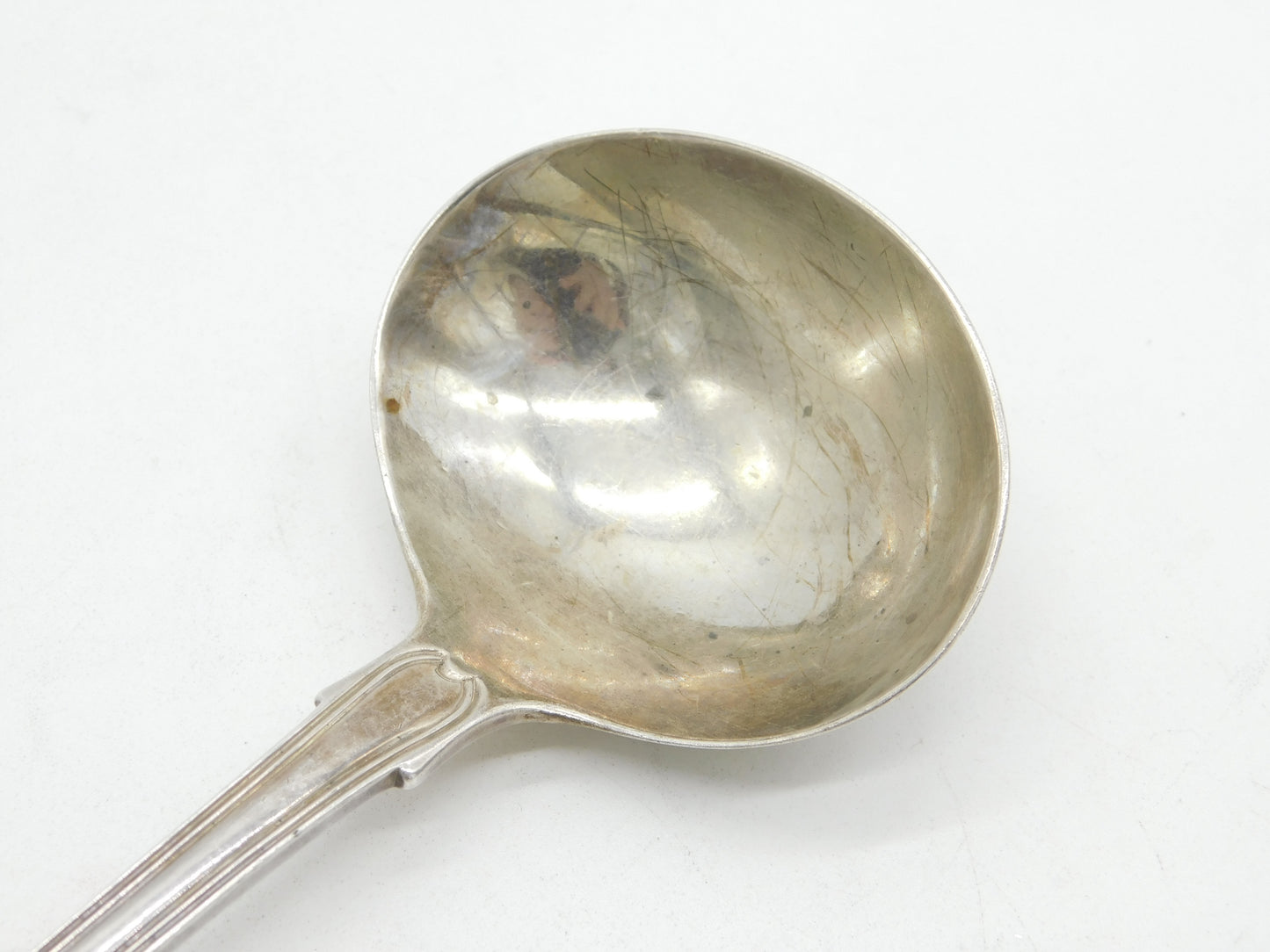 George IV Irish Sterling Silver Kings Pattern Crested Ladle Antique 1825 Dublin