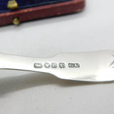 Victorian Sterling Silver Floral Caddy Spoon 1851 Birmingham George Unite