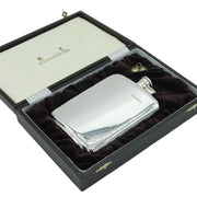 Boxed Sterling Silver Hip Flask & Funnel Vintage 1999 Sheffield Mappin & Webb