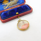 Victorian 9ct Yellow Gold General Lord Roberts Portrait Locket Pendant c1890