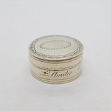 Georgian Sterling Silver Circular Vinaigrette Antique 1799 Birmingham T Willmore