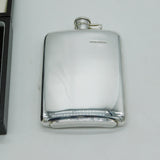 Boxed Sterling Silver Hip Flask & Funnel Vintage 1999 Sheffield Mappin & Webb