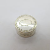 Georgian Sterling Silver Circular Vinaigrette Antique 1799 Birmingham T Willmore