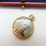 Victorian 9ct Yellow Gold General Lord Roberts Portrait Locket Pendant c1890