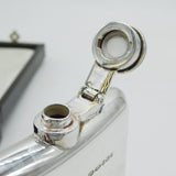 Boxed Sterling Silver Hip Flask & Funnel Vintage 1999 Sheffield Mappin & Webb