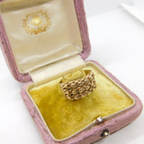 9ct Yellow Gold Essential Keeper Ring Vintage 1977 London Size Q UK