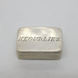 Georgian Sterling Silver 'Neoubliez - Don't Forget!' Vinaigrette 1802 Antique AF