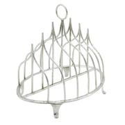 George III Sterling Silver Graduated Six-Part Toast Rack Antique 1789 London