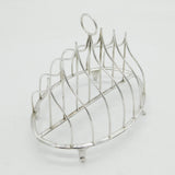 George III Sterling Silver Graduated Six-Part Toast Rack Antique 1789 London