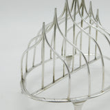 George III Sterling Silver Graduated Six-Part Toast Rack Antique 1789 London