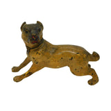 19th Century Vienna Bronze Cold Painted Bulldog Figure Antique c1860
