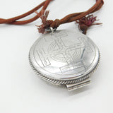 Sterling Silver Religious 'Pyx' Communion Wafer Case Mid-Century 1957 Birmingham