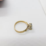 9ct Gold & Cabochon Doublet Opal Set Band Ring Antique c1920 Art Deco