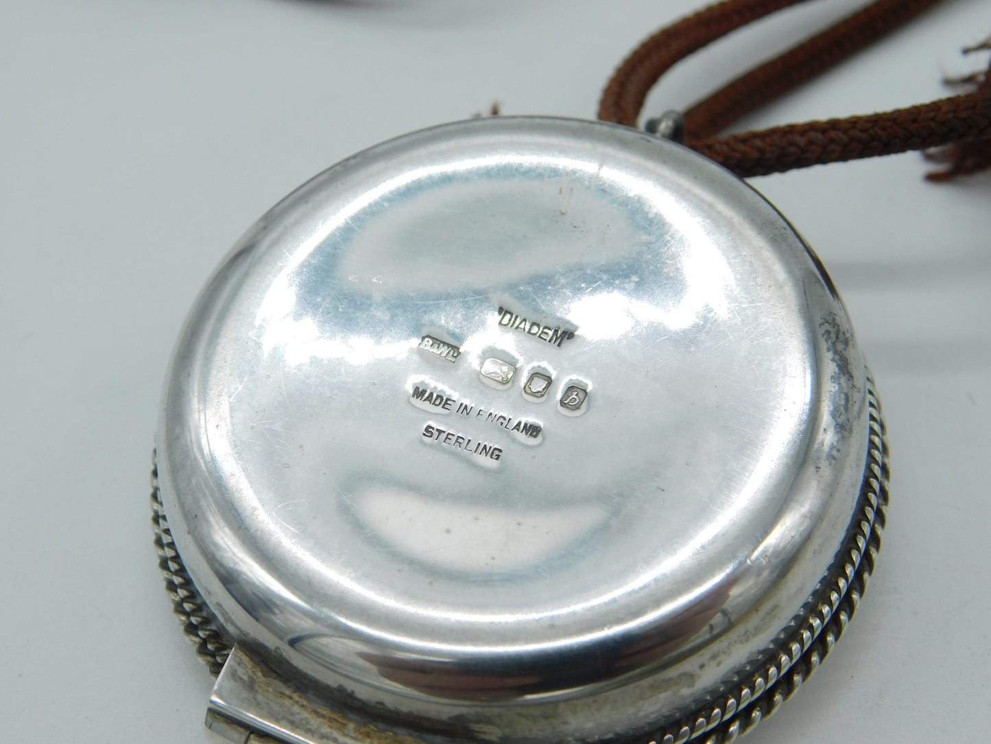 Sterling Silver Religious 'Pyx' Communion Wafer Case Mid-Century 1957 Birmingham