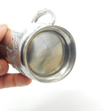 Edwardian Sterling Silver Child Feeding Chickens Tankard Mug Antique 1906