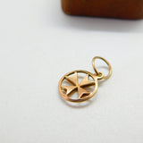 9ct Rose Gold Maltese Cross Drop Charm or Pendant Antique c1930 Art Deco
