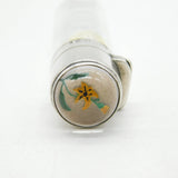 Victorian Sterling Silver, Glass & Essex Crystal Floral Scent Bottle Antique 1894 London