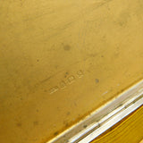Large Engine Turned Sterling Silver Double Sized Cigarette Case Antique 1941 Art Deco